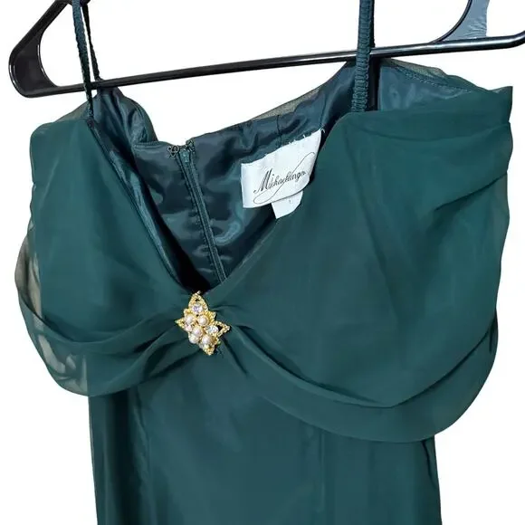 Michael Angelo VINTAGE green dress - Picture 4 of 12